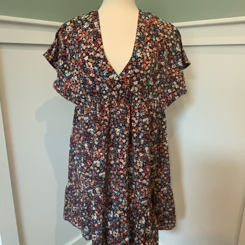 Floral V-Neck Dress